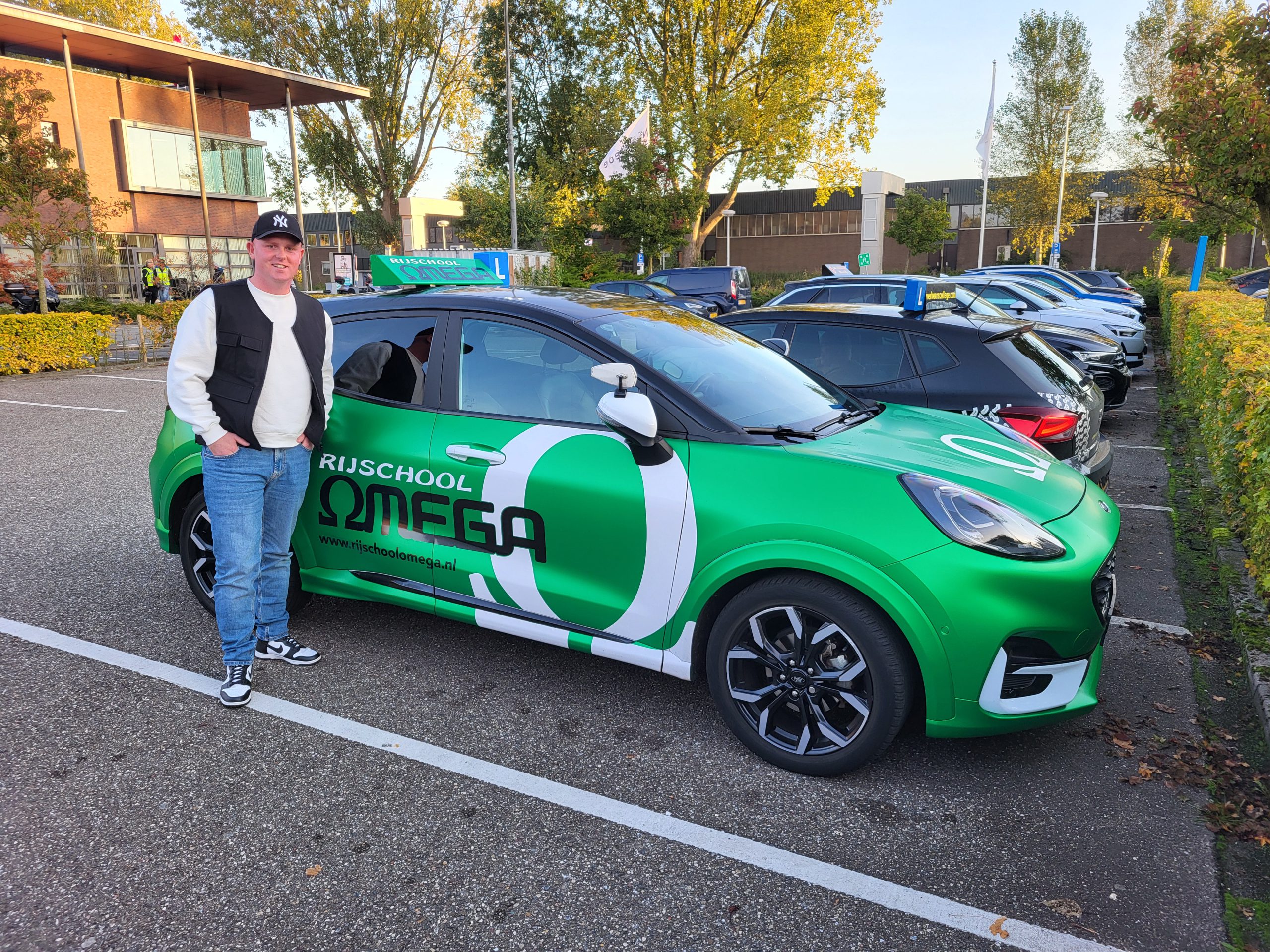 Leerling geslaagd voor zijn rijbewijs