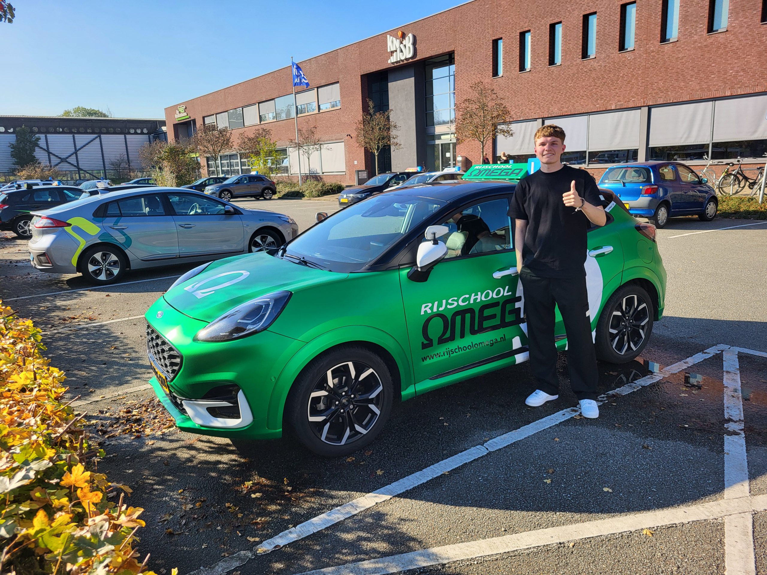 leerling geslaagd voor het rijbewijs