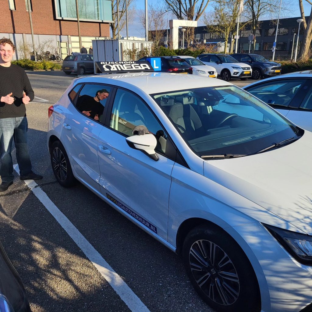 Leerling geslaagd voor het rijbewijs