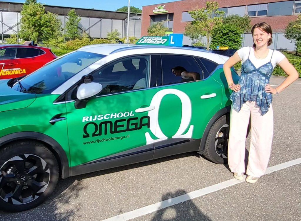 leerling geslaagd voor het rijbewijs